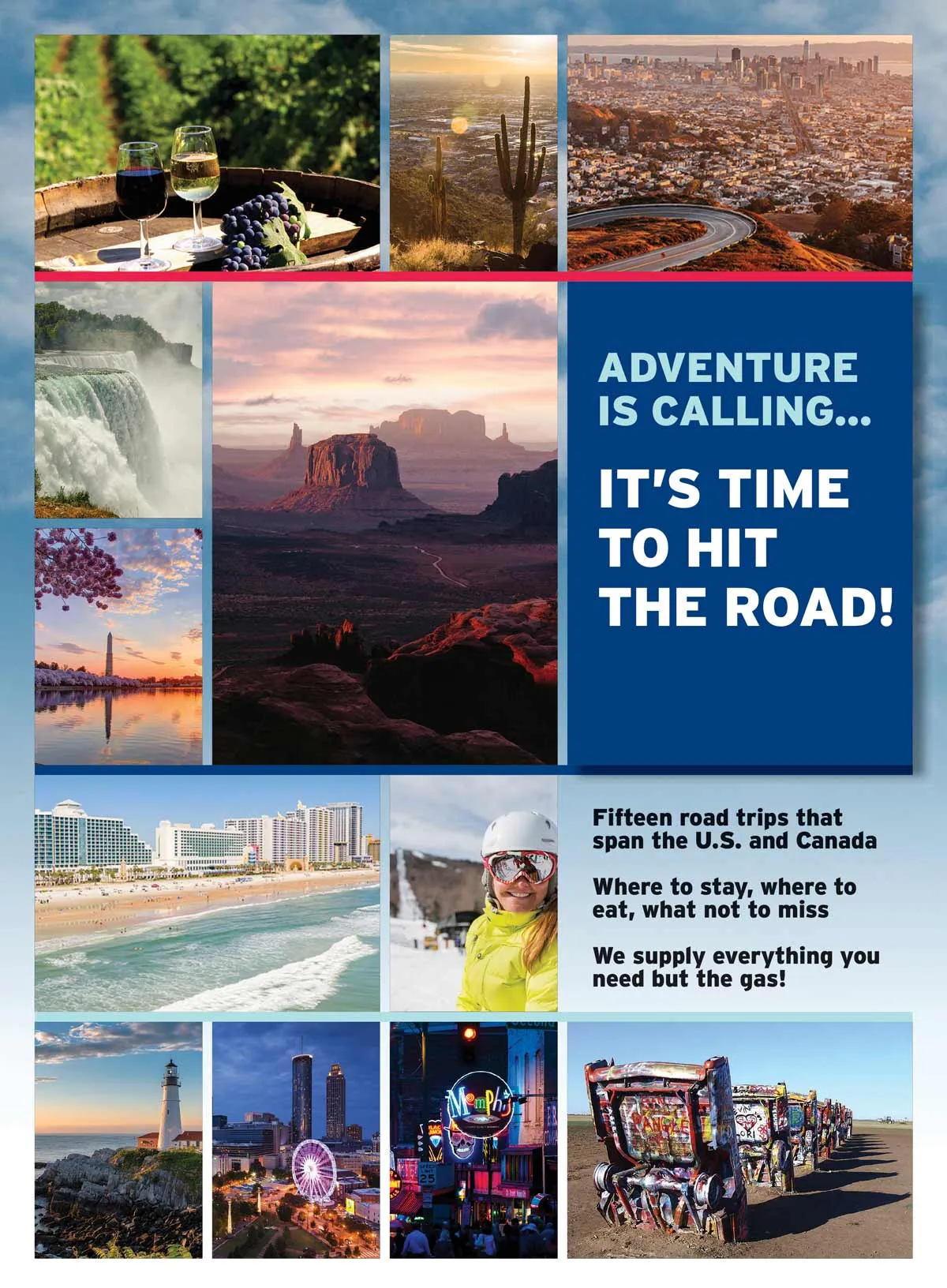 Great American Road Trips - Itineraries, Lodging, Dining, Roadside Attractions, Tips For Planning & Executing, Wine Lovers Tour, Route 66 Classic, Music Lovers, Beach Bums, Southern Charm & More!