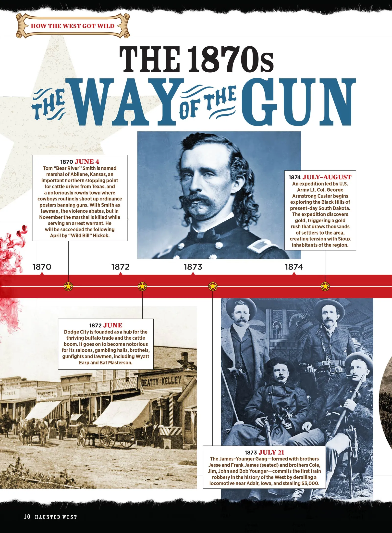 Haunted West - Legendary Tales From The Frontier: 50  Heroes, Notorious Outlaws & Heroic Wild Women, Jessie James, Annie Oakley, Ghost Towns, Terrifying Stories, Adventure, Spooky Sightings & More!