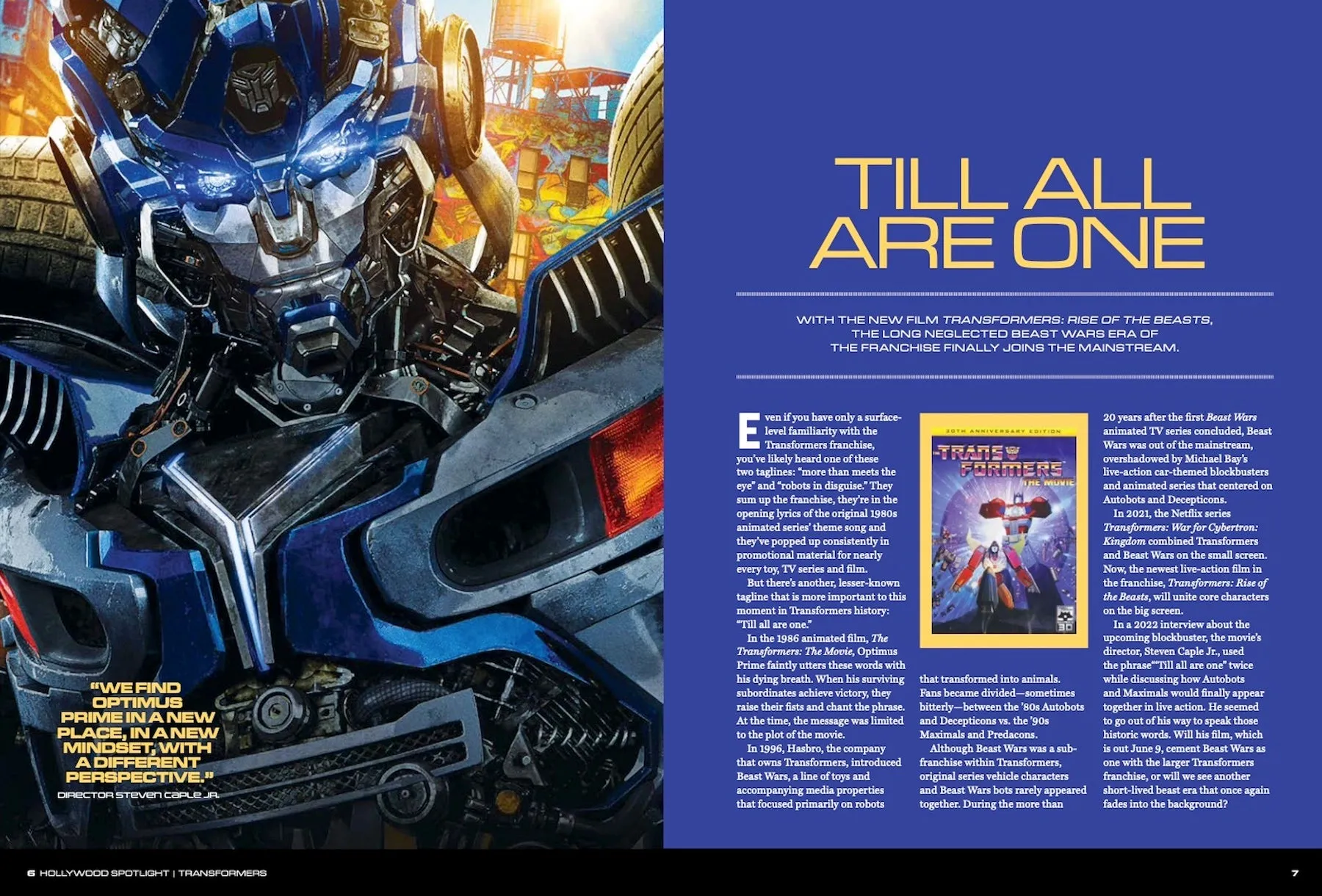 Hollywood Spotlight - The Ultimate Guide to Transformers:  All about The Rise of the Beasts and First Looks at the New Movie!