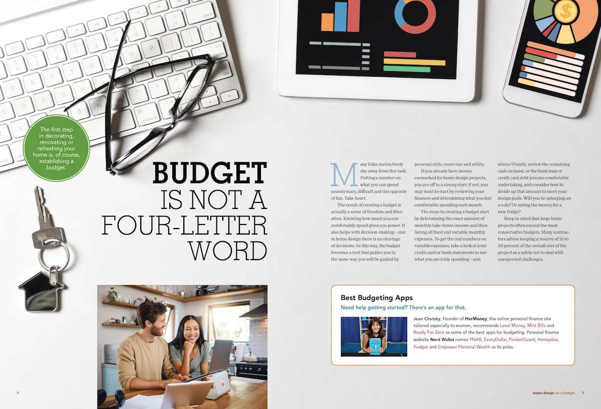 Home Design On A Budget - Tips & Tricks, Interior Design, Designer Help At Affordable Price, Create A Budget, Apps, Vision Board, Inexpensive Kitchen Upgrades, Smart Investments, Decorate & Reorganize