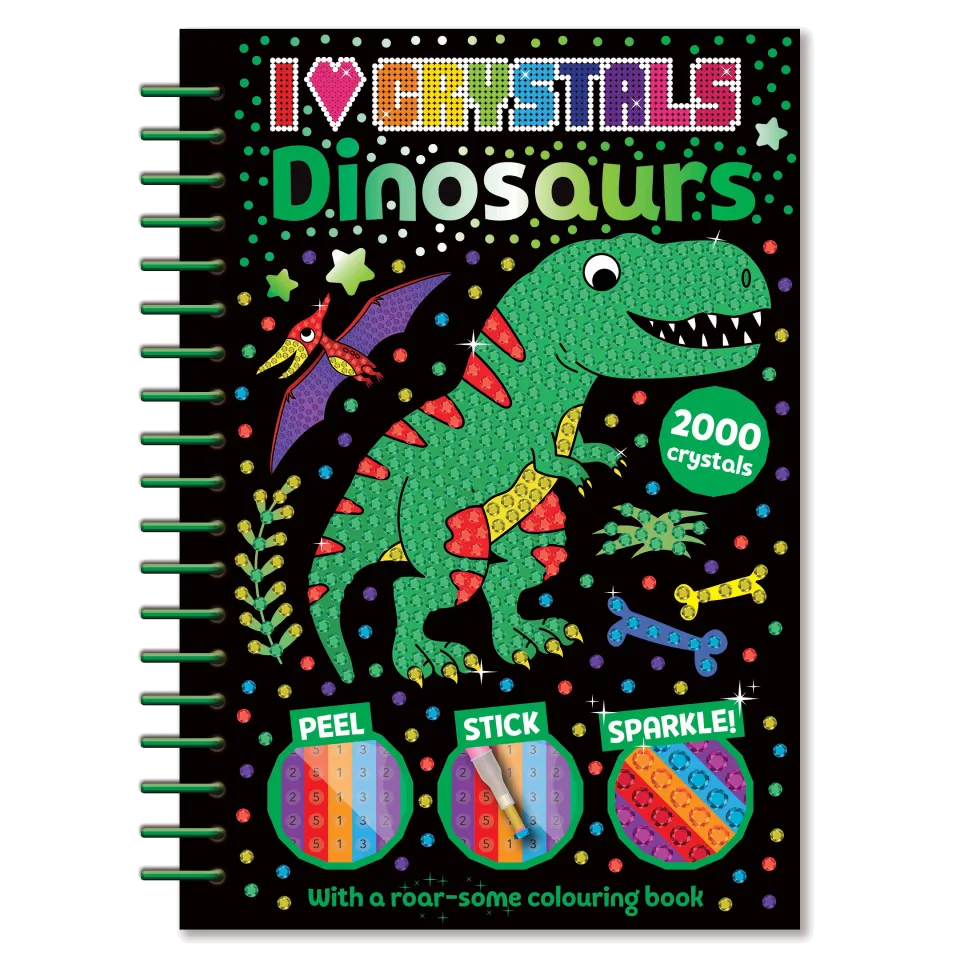 I Love Crystals Book: Dinosaurs
