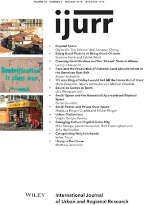International Journal Of Urban And Regional Resear ch, Volume 42  Issue 1
