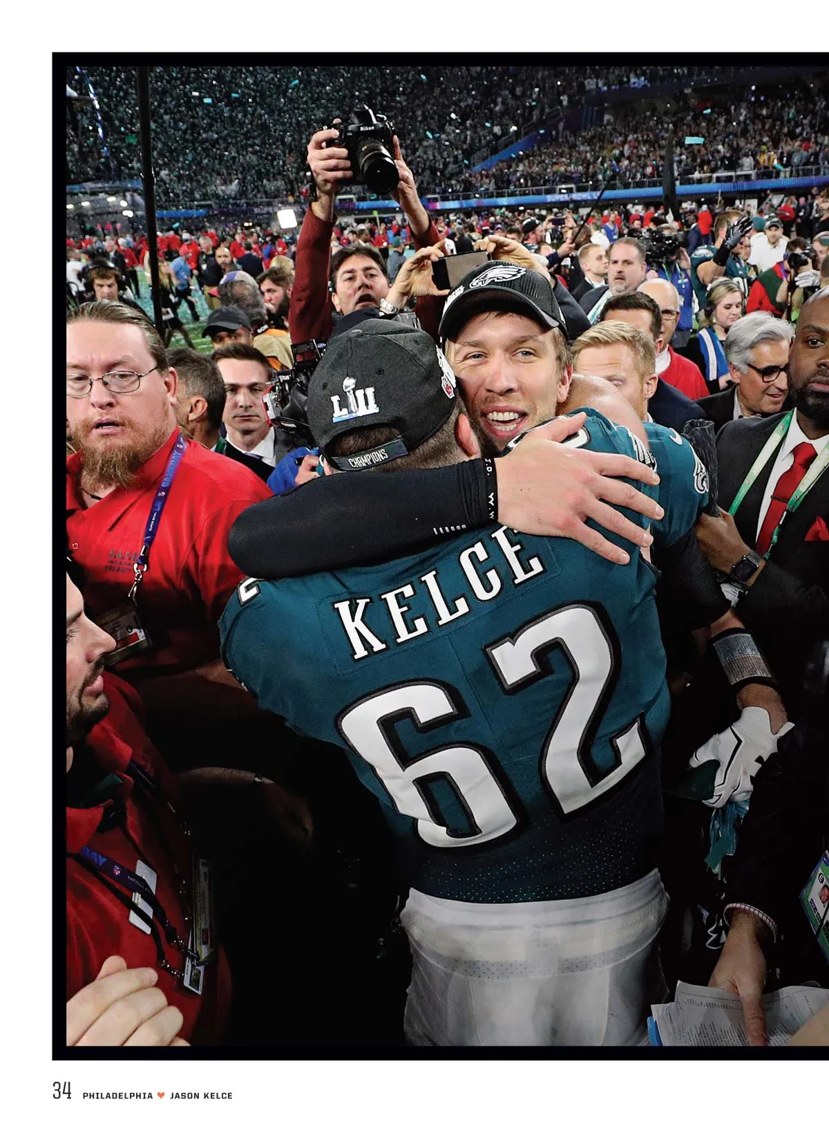 Jason Kelce - 125  Photos, Underdog To Super Bowl LII Champ, NFL Stats, Philadelphia Eagles, Parade Speech, Family, New Heights Podcast With Travis Kelce, Retirement & ESPNs Monday Night Countdown!