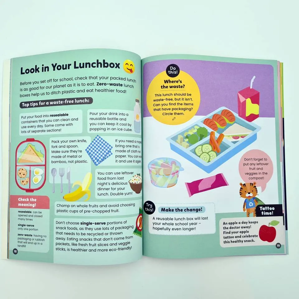 Junior Explorers Happy, Healthy Planet! Mindful Tattoo Activity Book