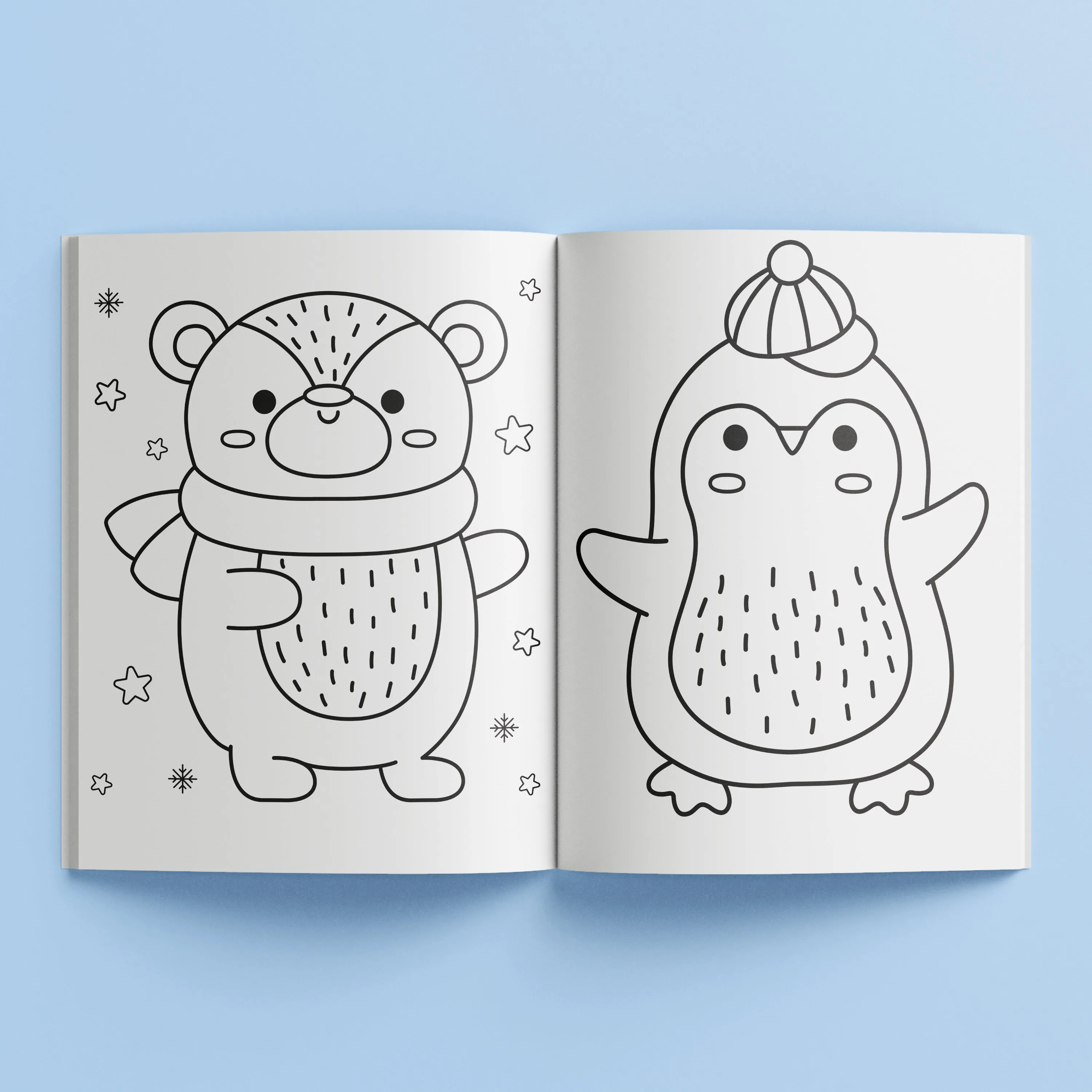 Kaleidoscope Colouring and Sticker Book: Too Cute Christmas