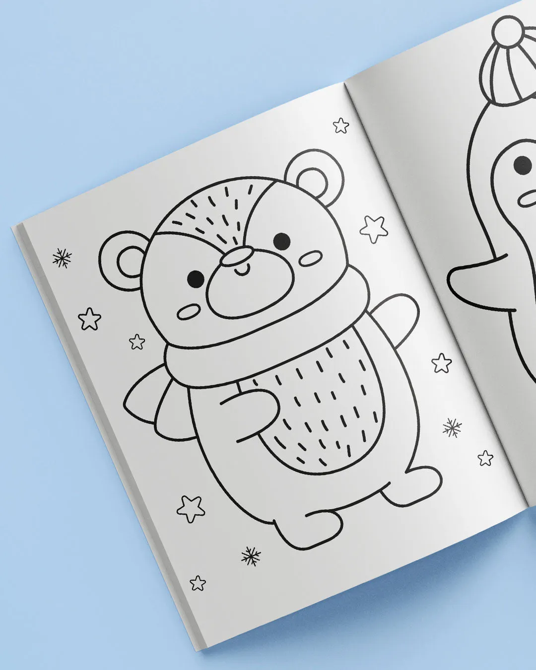 Kaleidoscope Colouring and Sticker Book: Too Cute Christmas