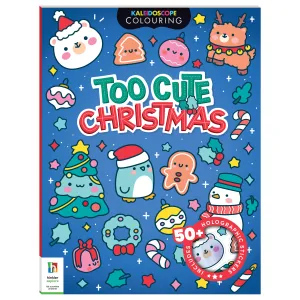 Kaleidoscope Colouring and Sticker Book: Too Cute Christmas