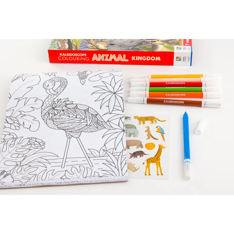 Kaleidoscope Colouring Kit: Animal Kingdom