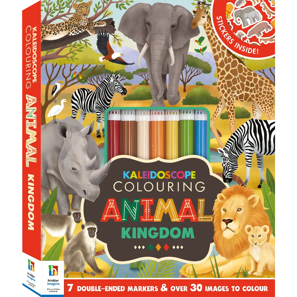 Kaleidoscope Colouring Kit: Animal Kingdom