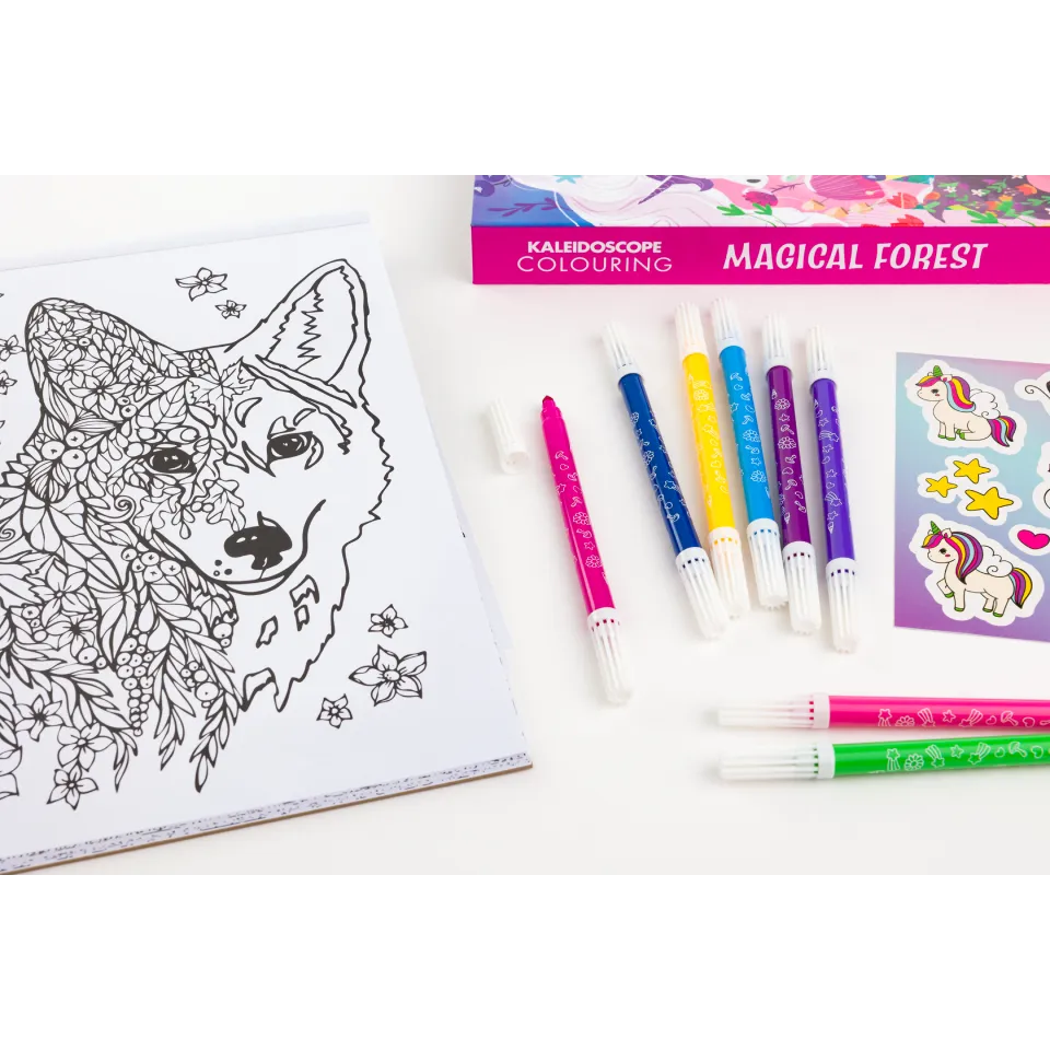 Kaleidoscope Colouring Kit: Magical Forest