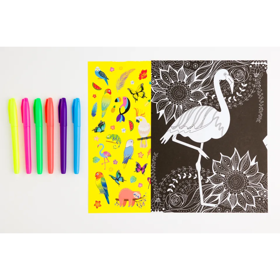 Kaleidoscope Colouring Kit: Neon Jungle