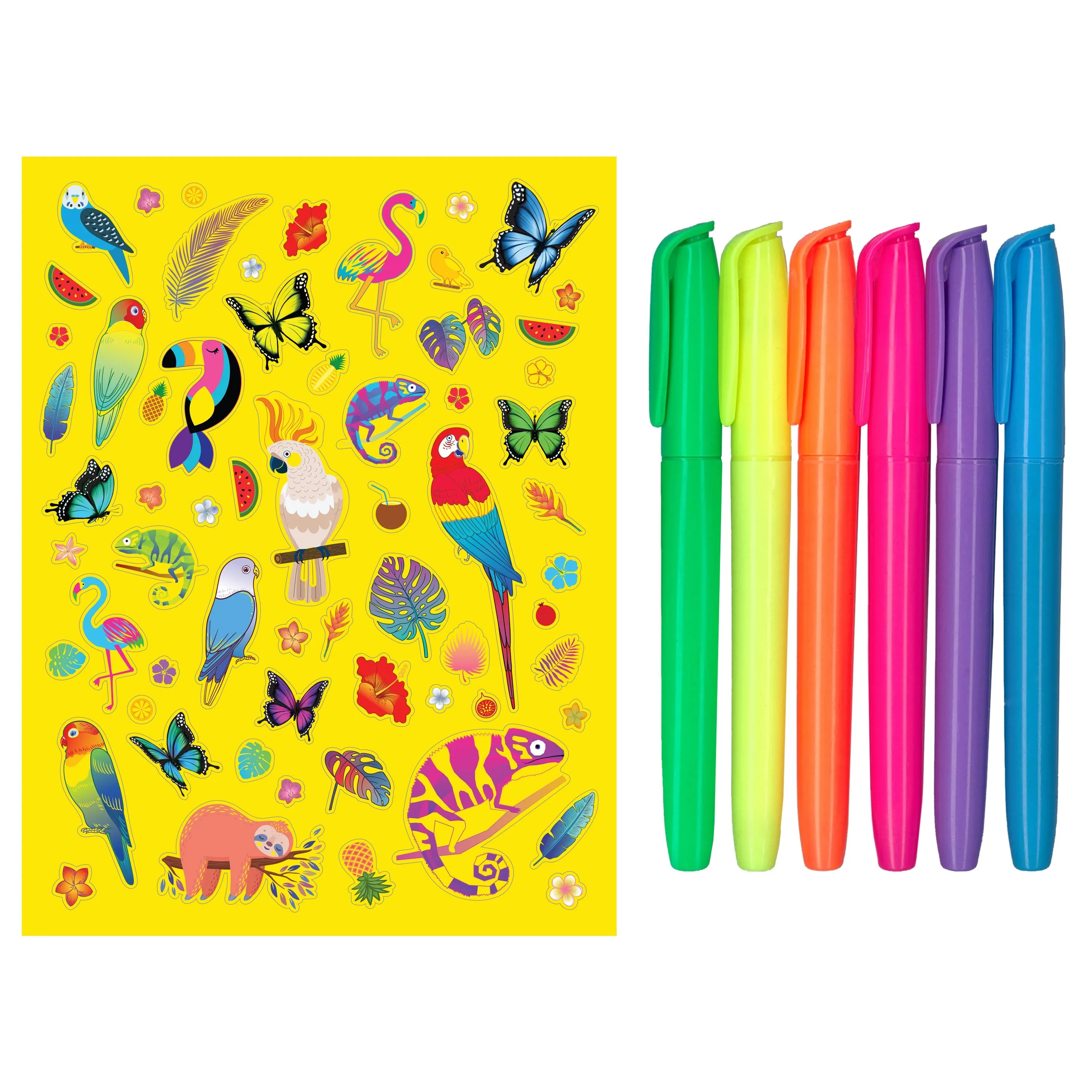 Kaleidoscope Colouring Kit: Neon Jungle