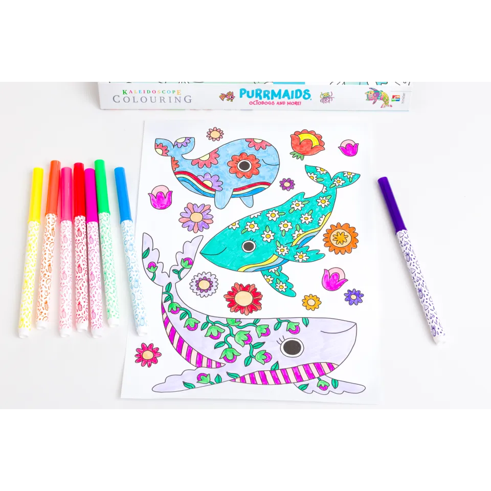 Kaleidoscope Colouring Kit: Purrmaids, Octodogs and More!