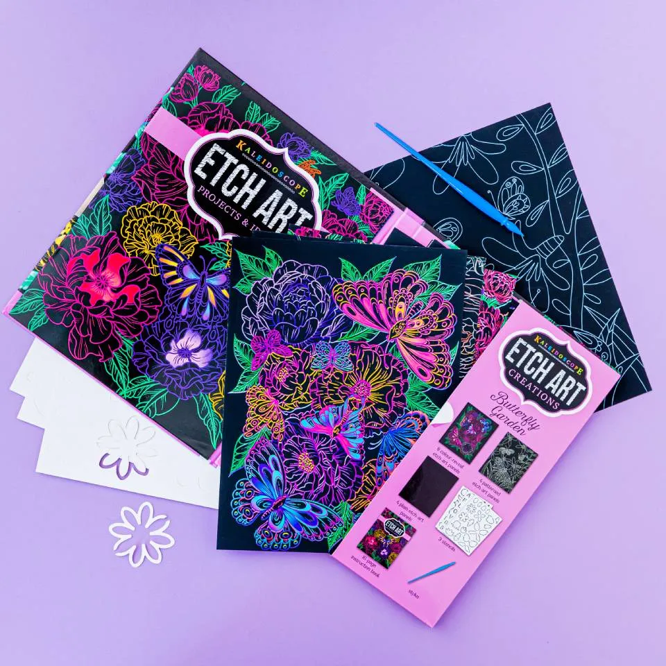 Kaleidoscope Etch Art Creations: Butterfly Garden