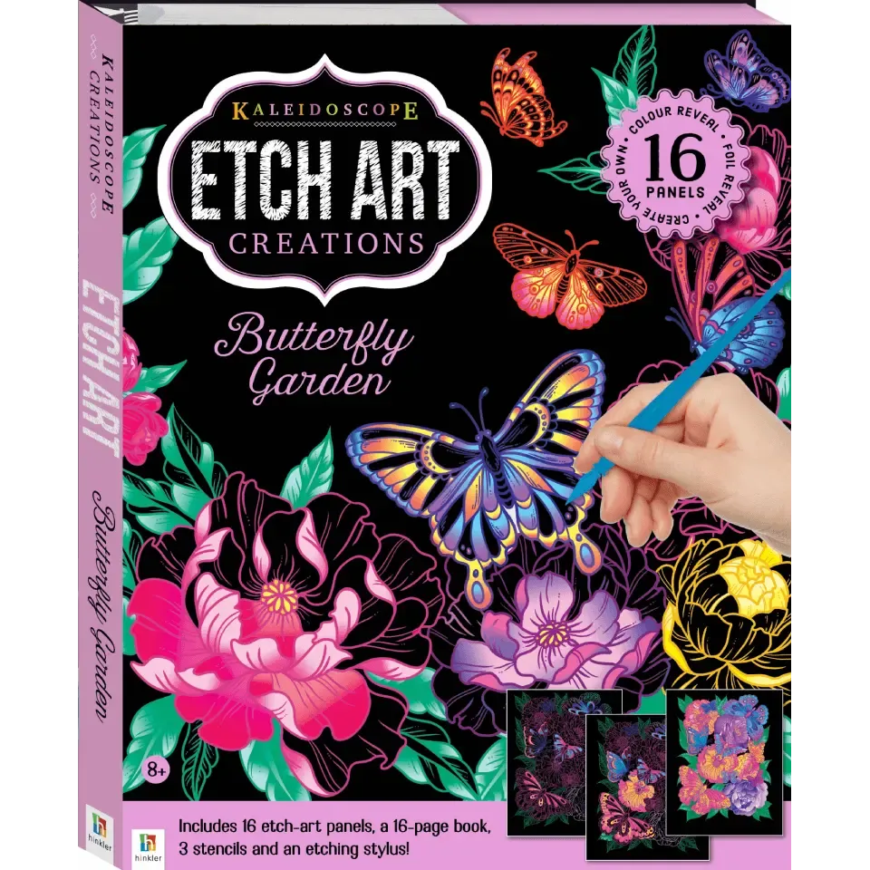 Kaleidoscope Etch Art Creations: Butterfly Garden