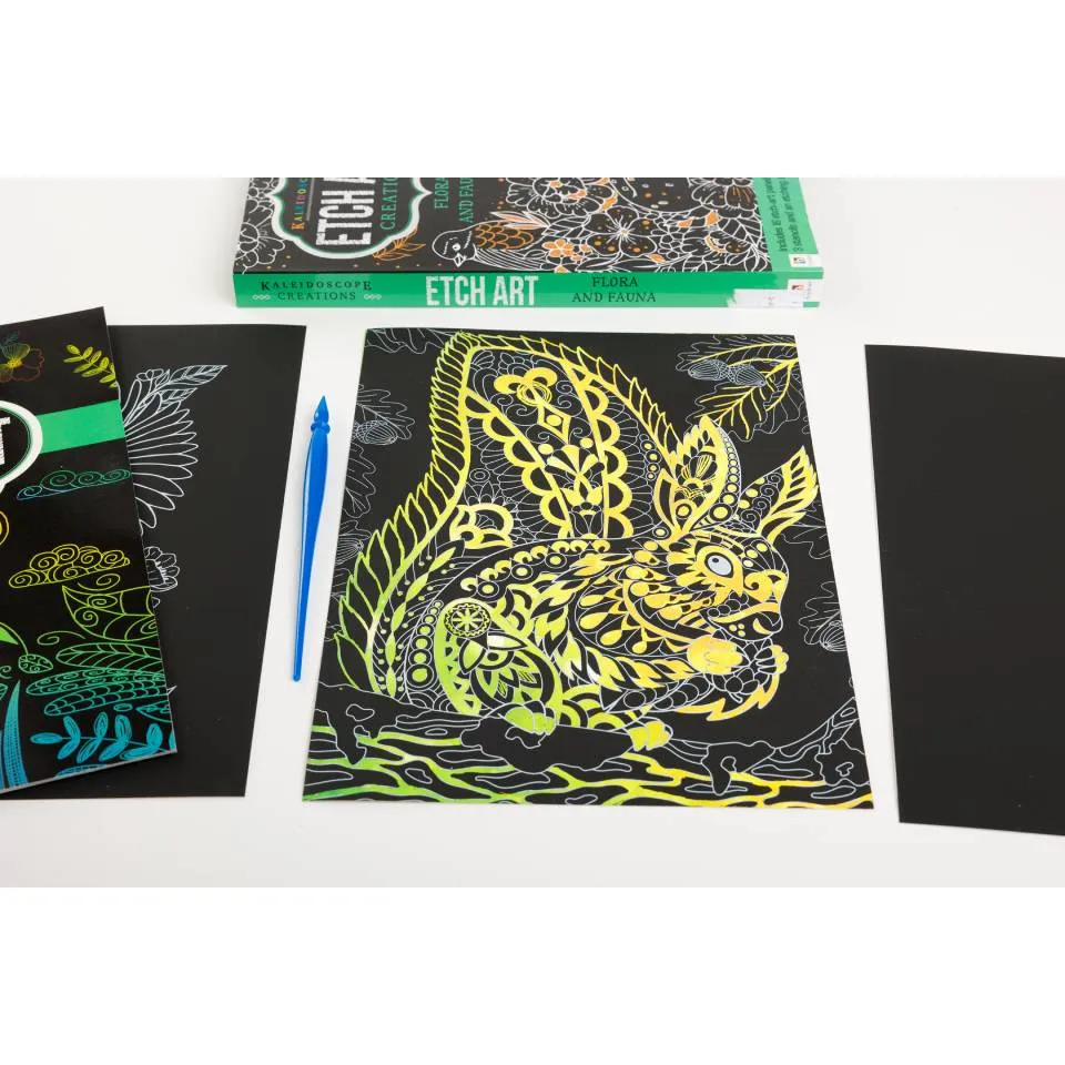Kaleidoscope Etch Art Creations: Flora and Fauna