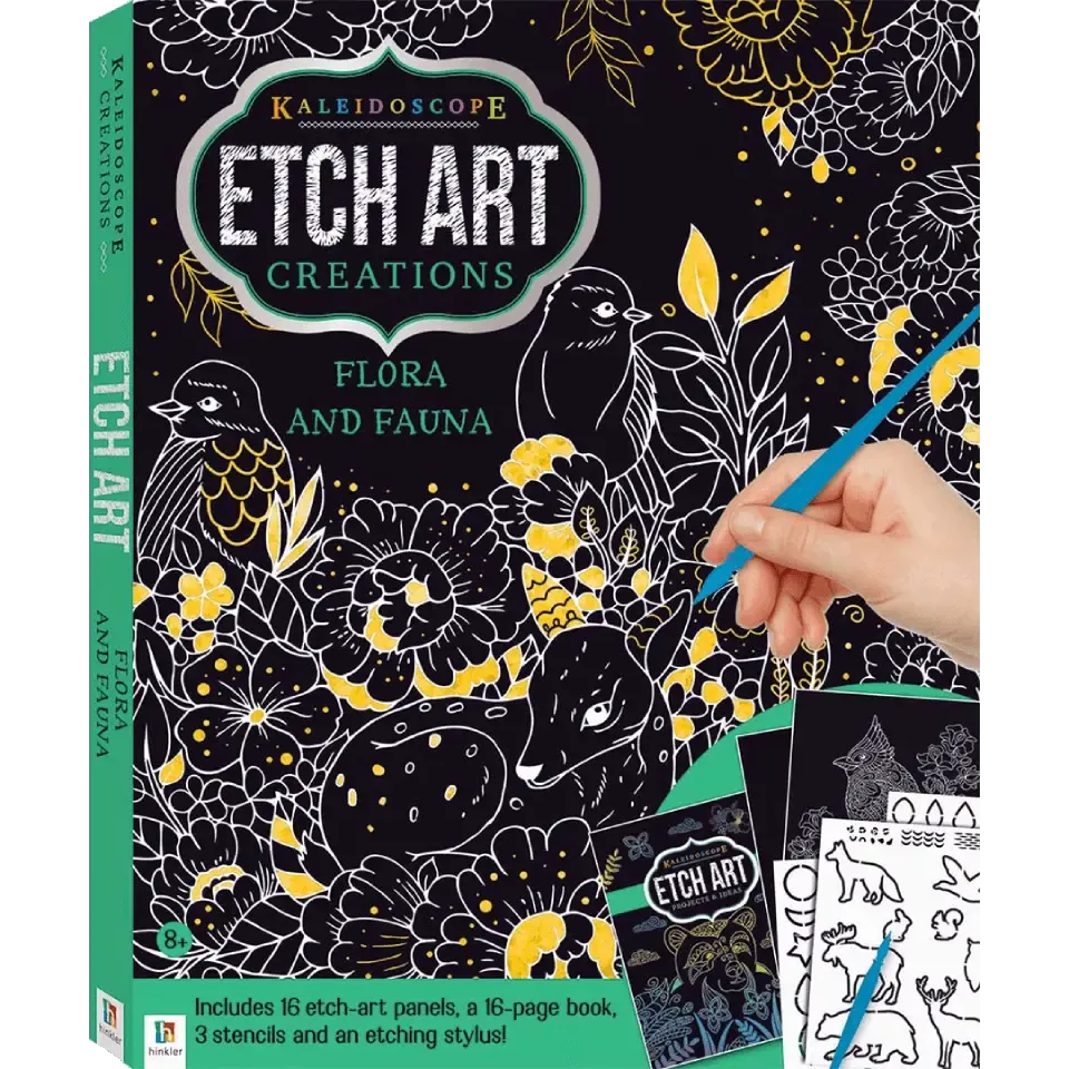 Kaleidoscope Etch Art Creations: Flora and Fauna