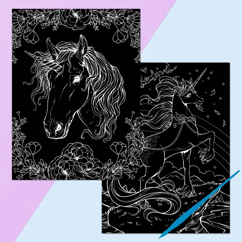 Kaleidoscope Etch Art Creations: Unicorn Magic