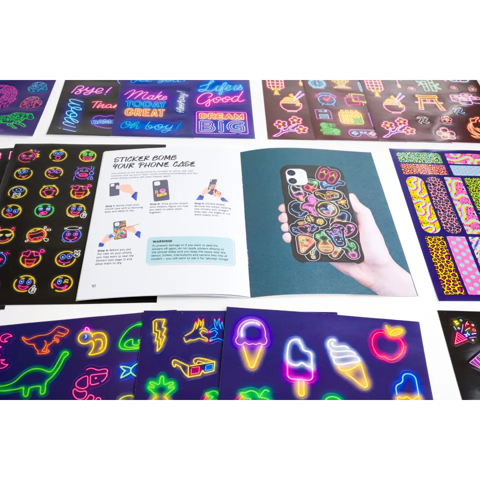 Kaleidoscope Sticker Bomb: Electric Neon