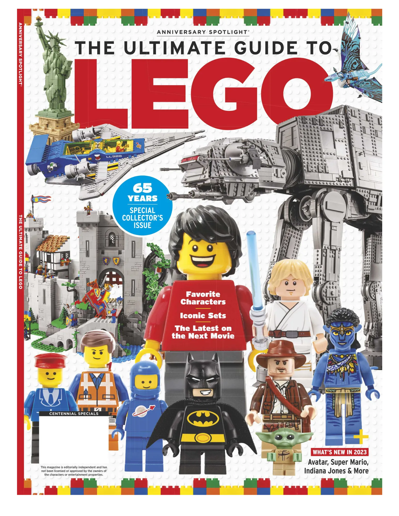 LEGO - 65 Year Special Collector's Issue Featuring Your Favorite Characters, Iconic Sets, By Fans For Fans, Independent & Unofficial!   What's New In 2023 Avatar, Super Mario, Indiana Jones, & More!