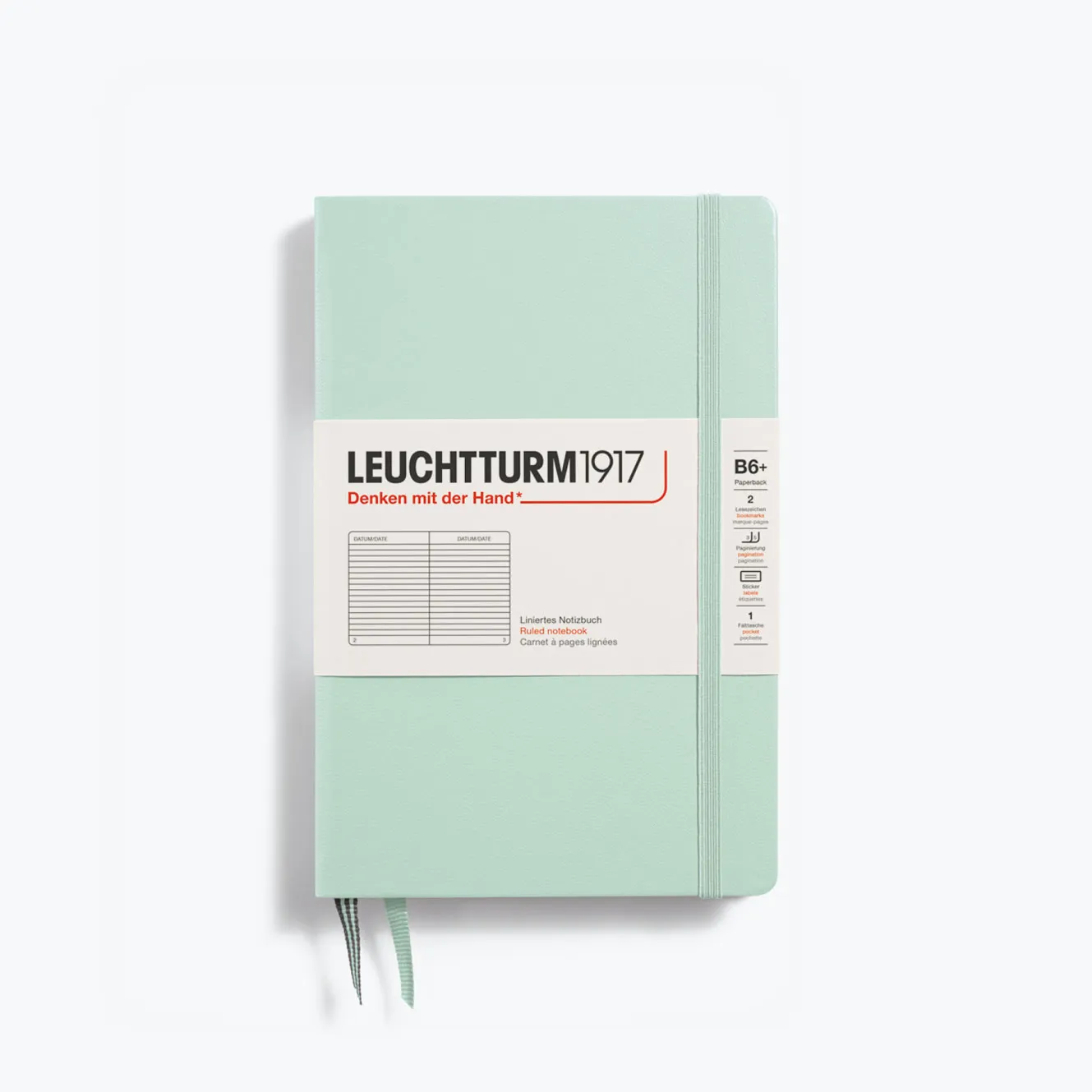 Leuchtturm1917 - Notebook - Hardcover - B6  - Mint Green