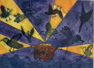 Lights above the Ship PRINT Alison Lester