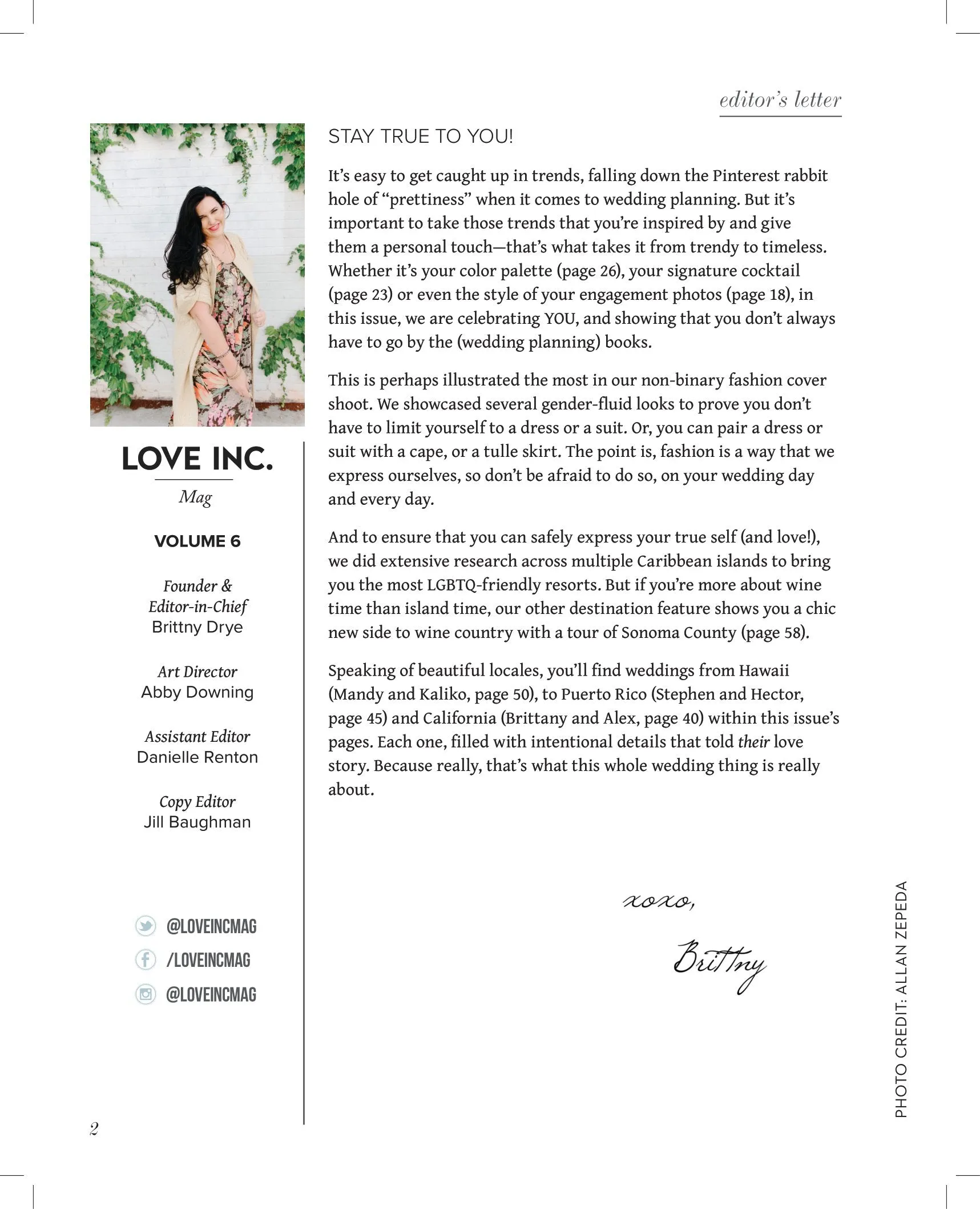 Love Inc. Volume 6 - Kardashian Celebrity Hairstylist Andrew Fitzsimons On Trans Advocacy & Extension Care, Fluid Non-Binary Fashion, LGBTQ  Friendly Honeymoon, Saving Secrets & Engagement Photo Tips!