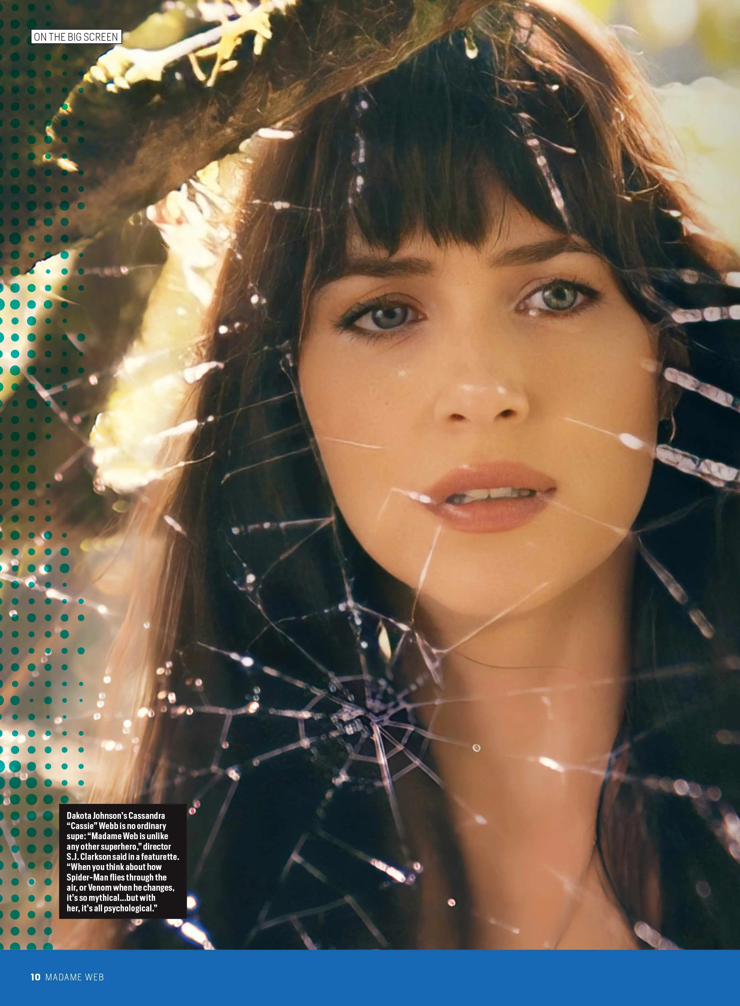 Madame Web - Fan Guide: Spider-Man's Ally, Girl Power, Dakota Johnson, Sydney Sweeney, Emma Roberts, Adam Scott, Characters, BTS, New Marvel Films & TV, Sneak Peaks, Deadpool, Ironheart, Blade & MCU!