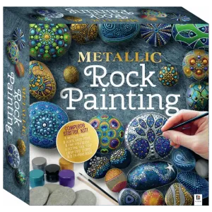 Metallic Rock Painting Gift Box