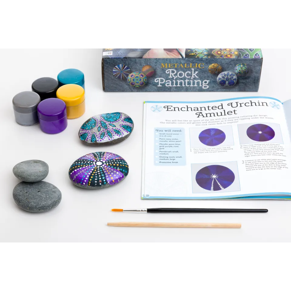 Metallic Rock Painting Gift Box