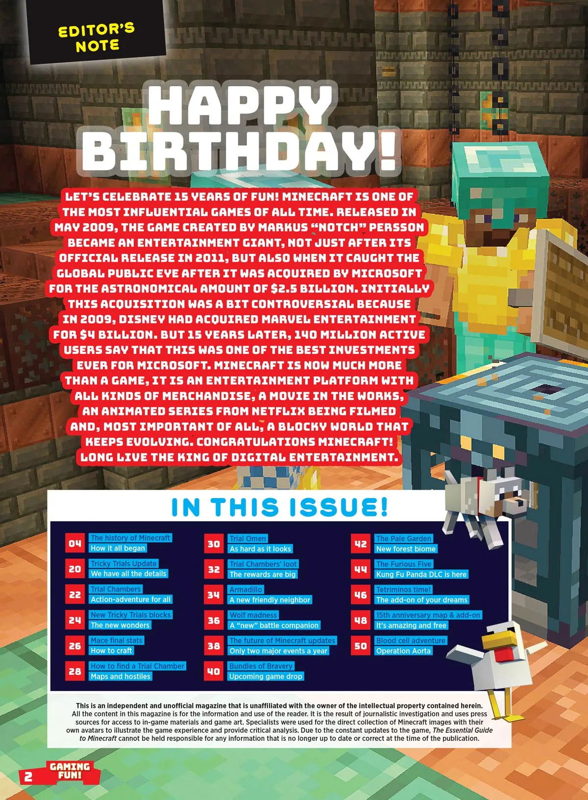 Minecraft - 15 Year Anniversary: History, Tricky Trials Update, How To Find A Trial Chamber, Bundles Of Bravery, The Furious Five Kung Fu Panda DLC, Netflix Animated Series, Free Posters & More!