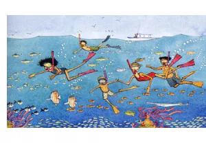 My favorites were the tiny blue Angels PRINT Alison Lester