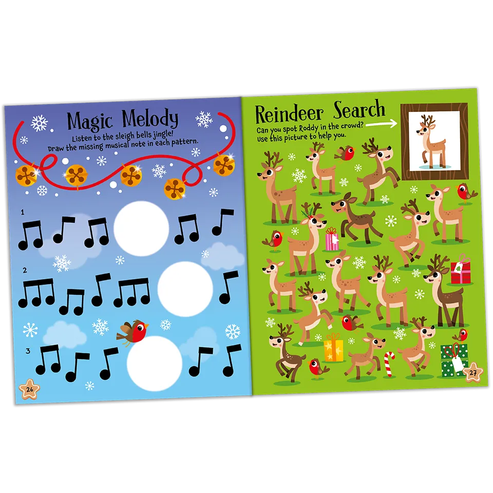 My Sparkly Santa Sticker Activity Book