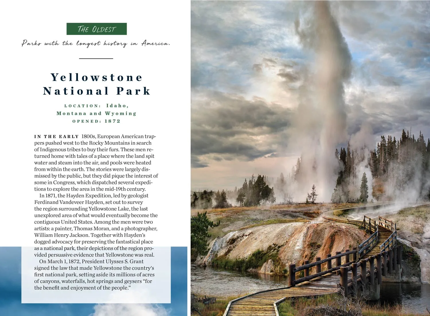 National Parks - 2025 Calendar: Year Of America's Natural Treasures, Stunning Photos, Interesting Facts, Location, Opening, History, Yellowstone, Grand Teton, Grand Canyon, Badlands, Everglades & More