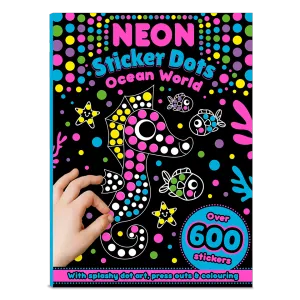 Neon Sticker Dots Activity Book: Ocean World