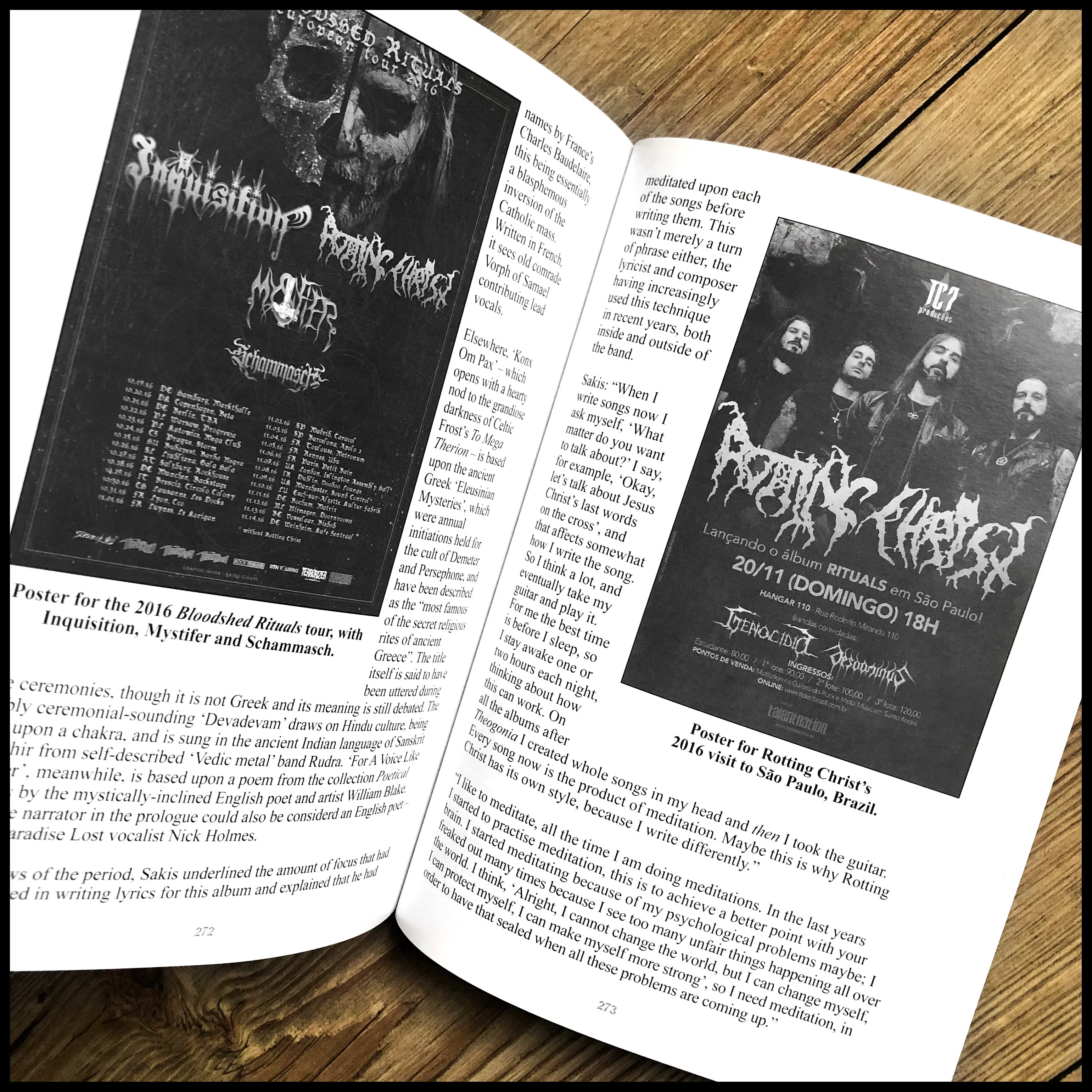 NON SERVIAM: THE STORY OF ROTTING CHRIST paperback