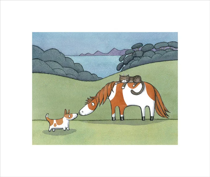 Noni, Coco and Dave PRINT Alison Lester