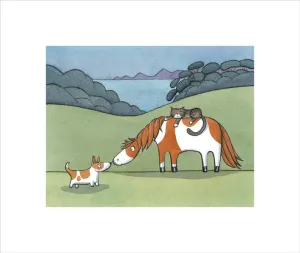 Noni, Coco and Dave PRINT Alison Lester