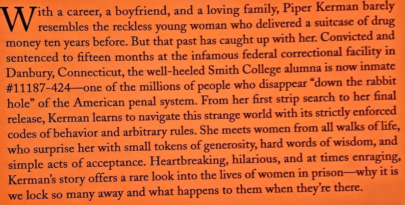 ORANGE IS THE NEW BLACK - Piper Kerman