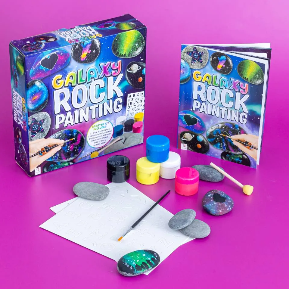 Paint Your Own Galaxy Rocks Gift Box