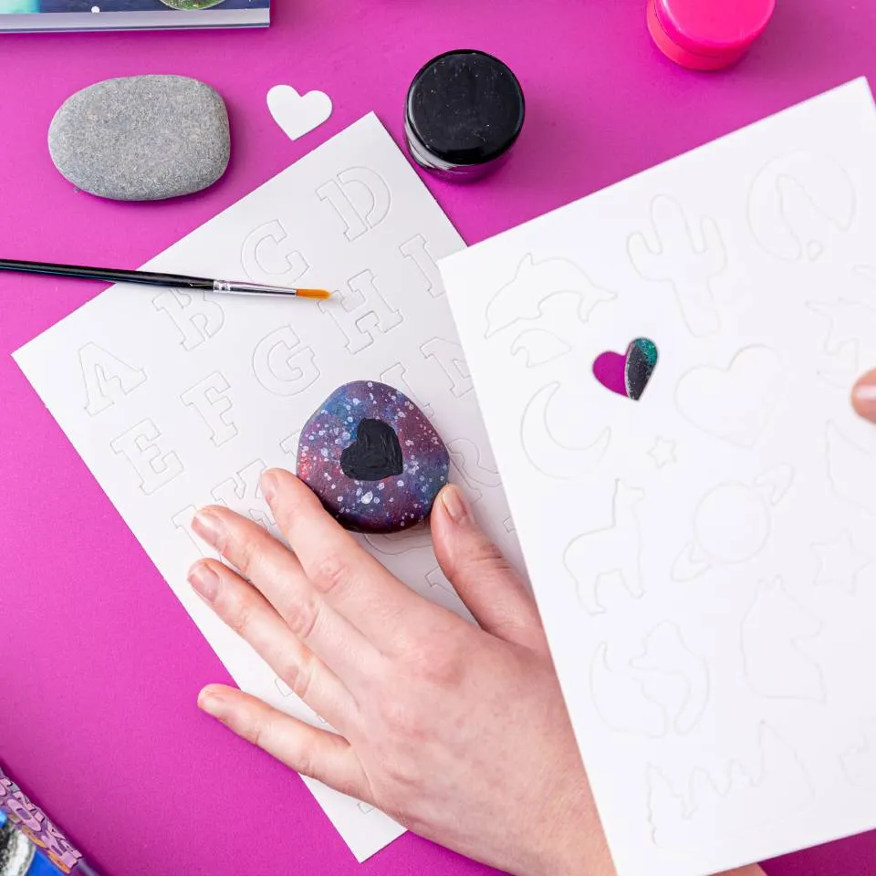 Paint Your Own Galaxy Rocks Gift Box