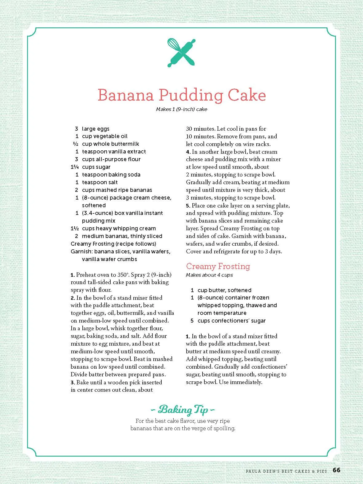 Paula Deen - Best Cakes & Pies: 75 Classic Southern Recipes, Expert Baking Tips, Heirloom Cakes, Down-Home Desserts, Blue-Ribbon Pies, Strawberry Cream Pie, Banana Pudding Cake, Layer Cakes & More!