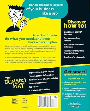 Peachtree For Dummies Paperback