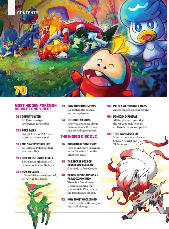 Pokmon - Scarlet And Violet Secret Missions, Complete Pok Ball List, Paradox Pokmon, The Hidden Ending, How To Collect Mystery Gifts, Navigate The Union Circle, Indigo Disk DLC & 2 Free Posters!