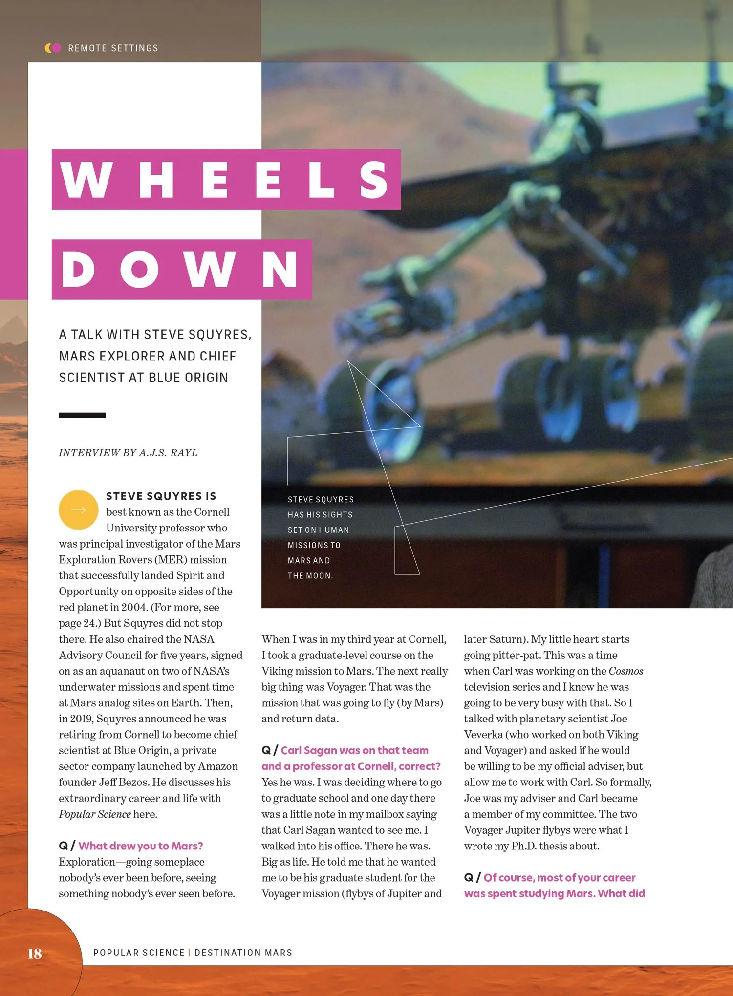 Popular Science - Destination Mars: Uncovering The Red Planet's Mysteries, From Ingenuity's Historic Flight To The Search For Life, Subterranean Habitats, Marsquakes, Future Human Exploration & More!