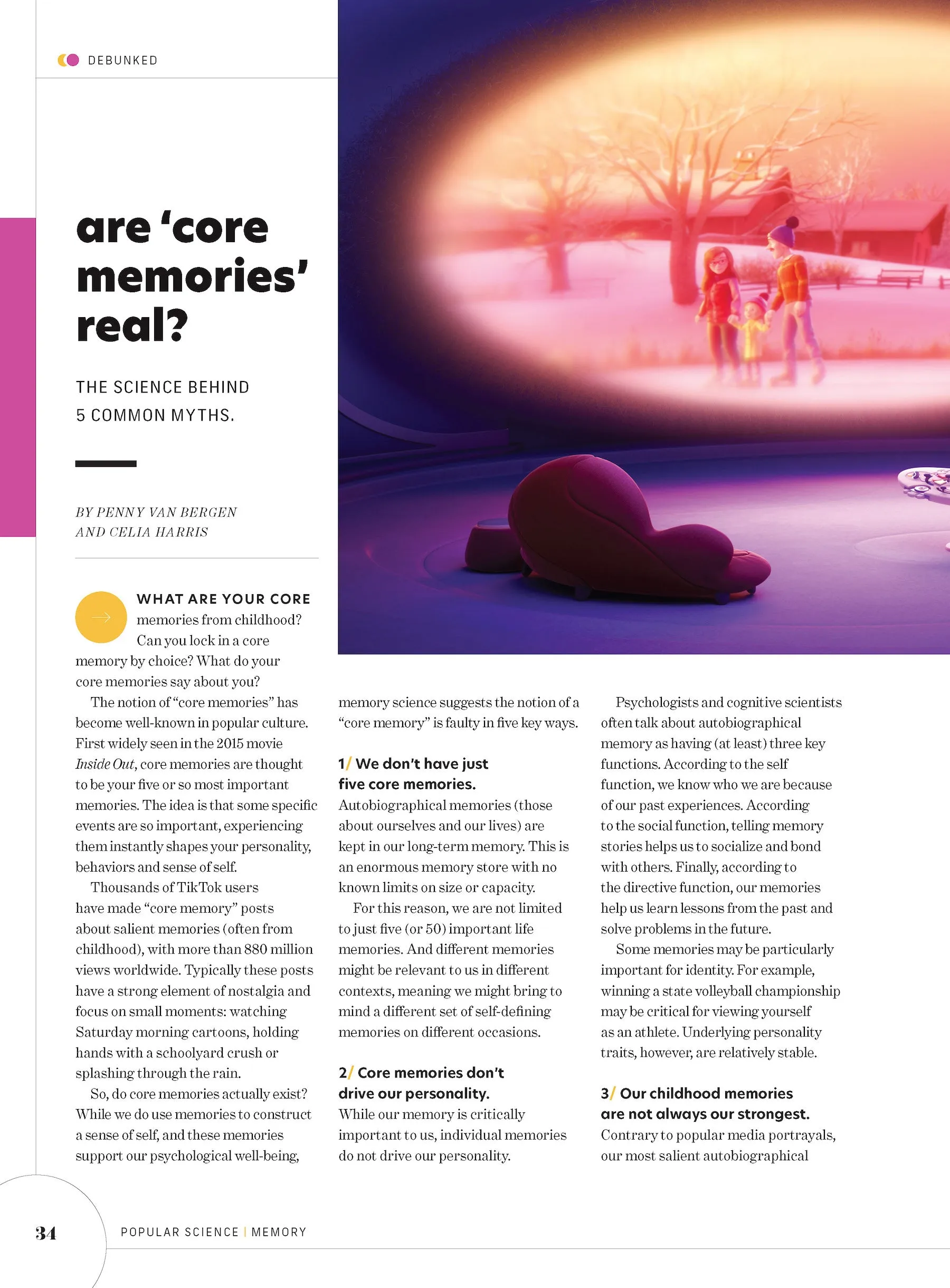 Popular Science - Memory, The Science Behind How We Remember: Cognitive Skills, Neurons, Brain Smog, Core Memories, Myths, Trauma, Stress, Loci Method, How To Slow Decline, New Technologies & Pets!