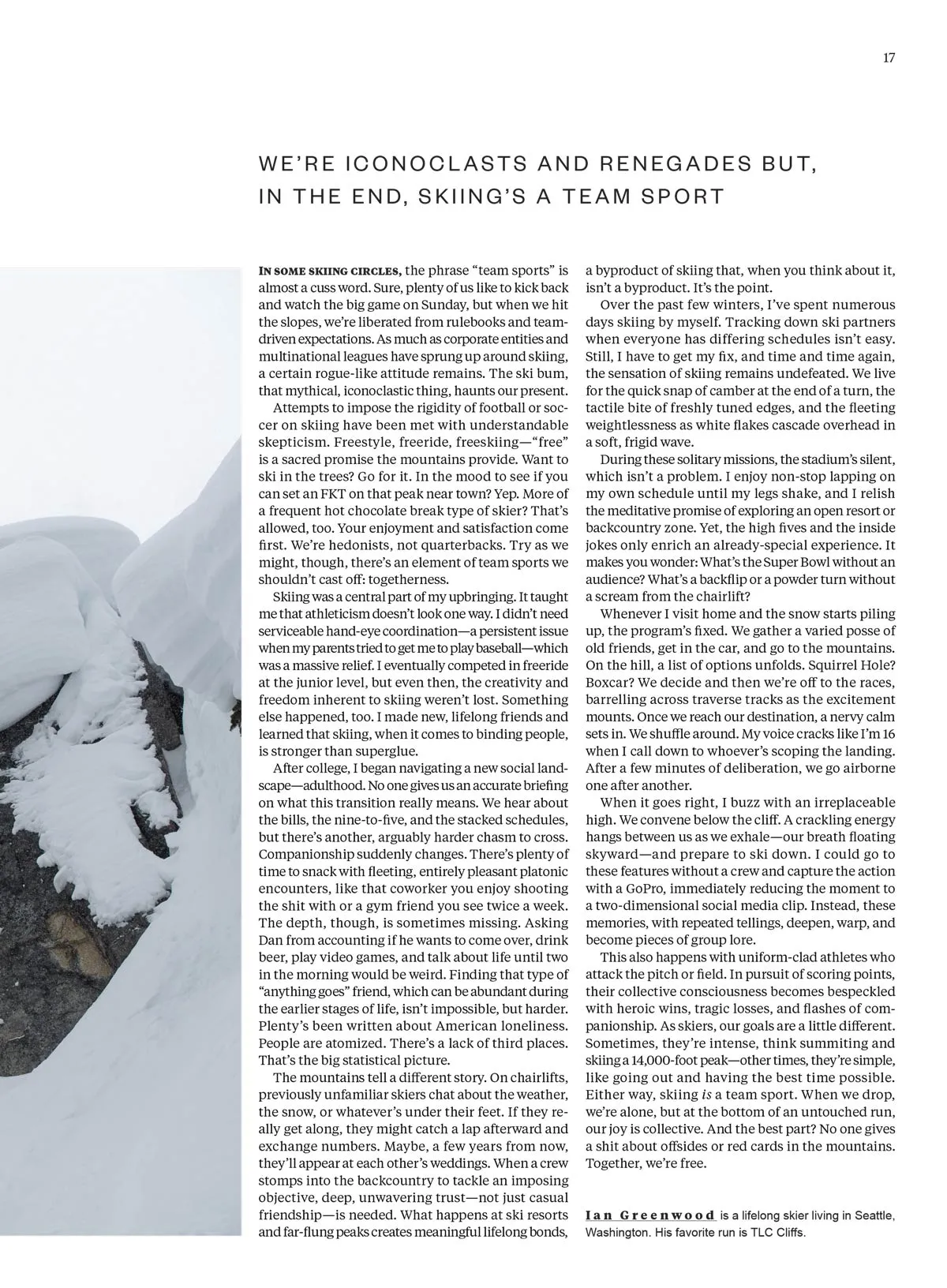 Powder: The Skier's Magazine - 2025 Photo Annual: Big Wall Skiing In Patagonia, Stunning Visuals & Epic Stories, Gritty Scenes & Inspiring Adventures From Whitefish To Alaskas Takhinsha Mountains!