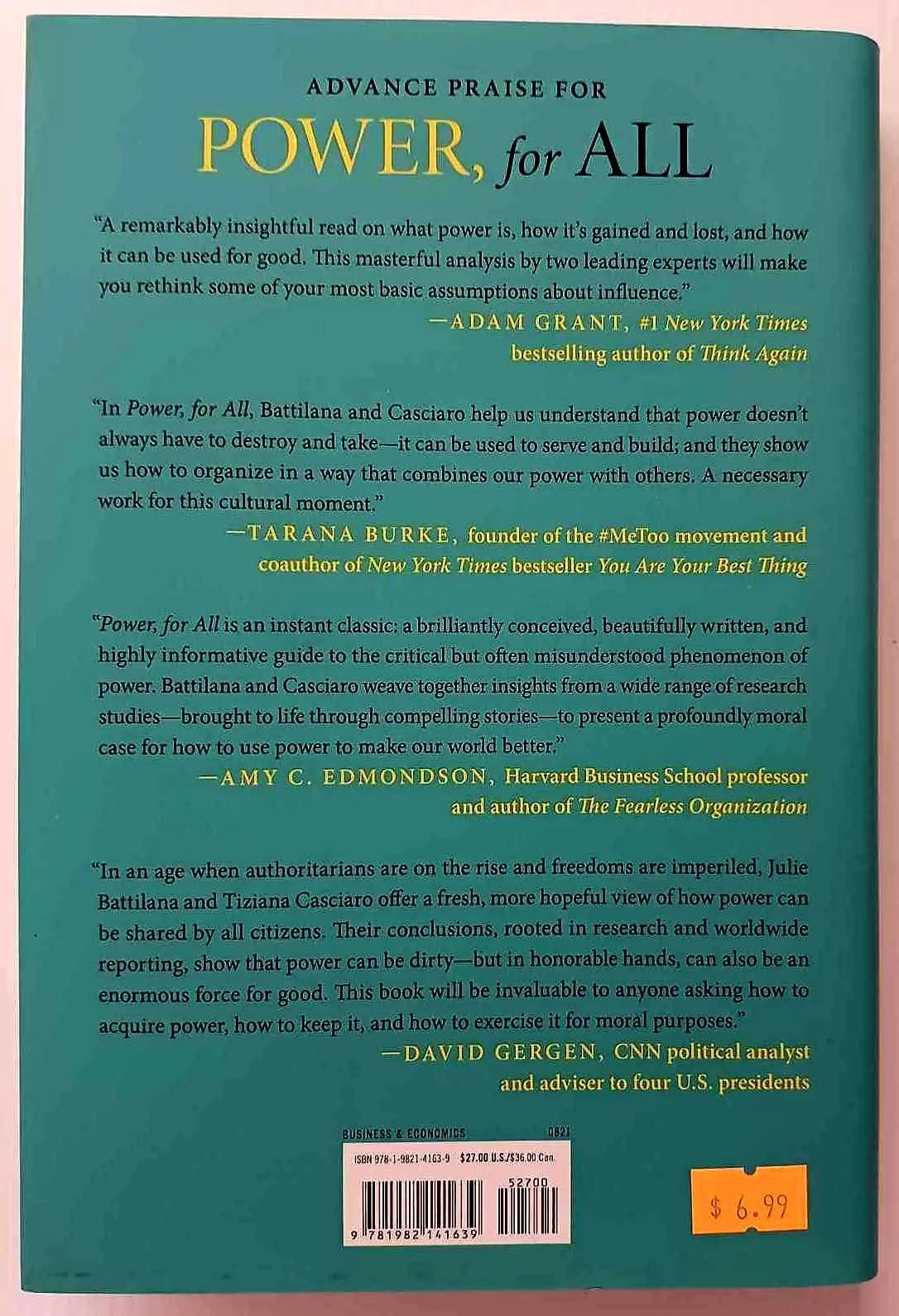 POWER FOR ALL - Julie Battilana, Tiziana Casciaro