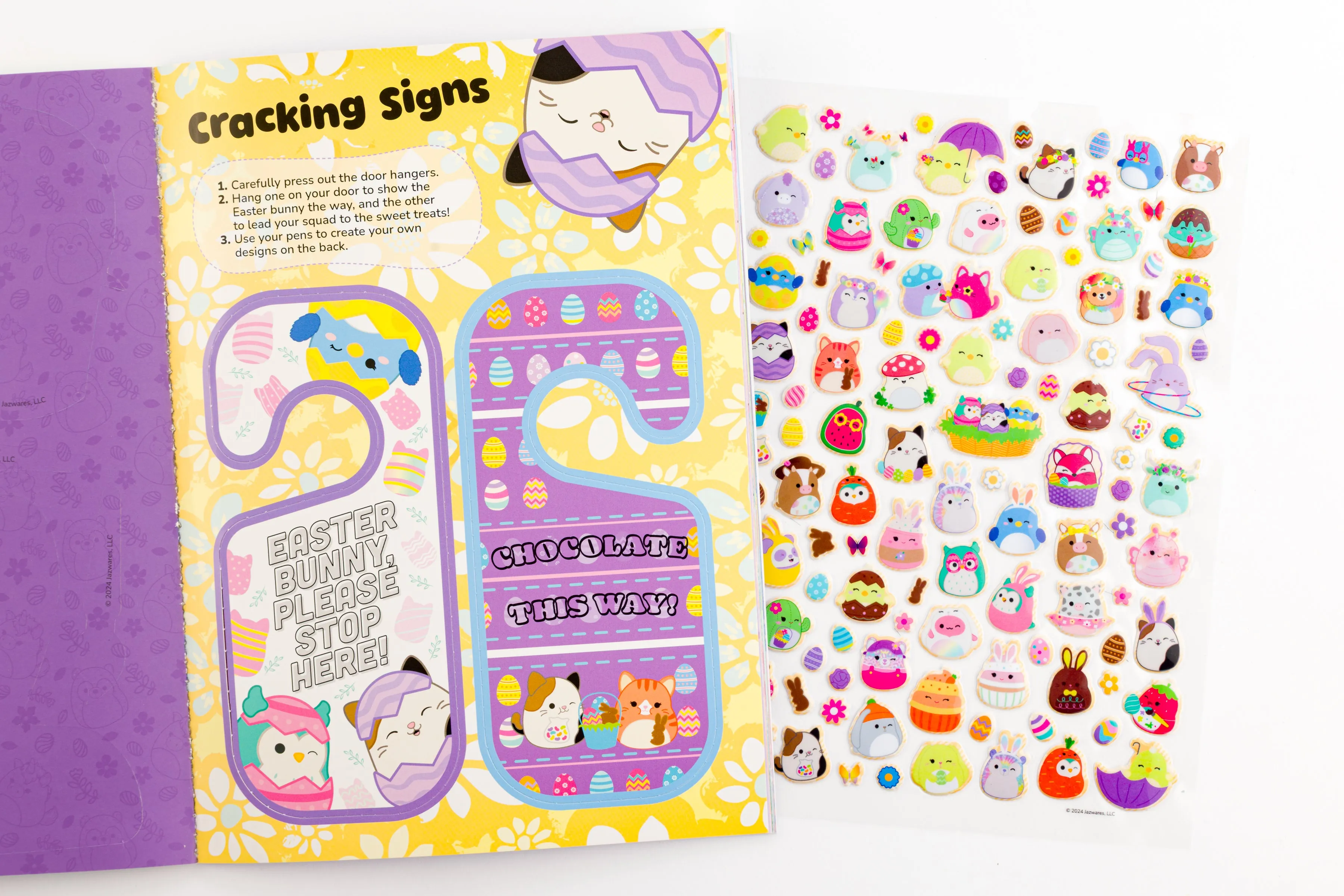 Puffy Sticker Windows: Squishmallows Easter Stickers