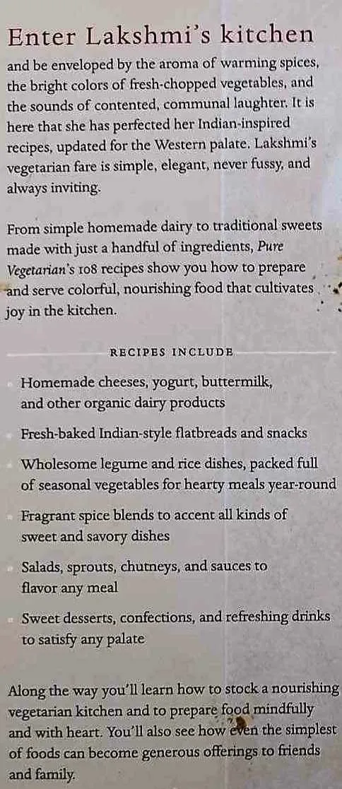 PURE VEGETARIAN - Lakshmi Wennakoski-Bielicki